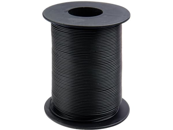 Donau Elektronik 125-S50-1 Johdin 1 x 0,25 mm² Musta 50 m