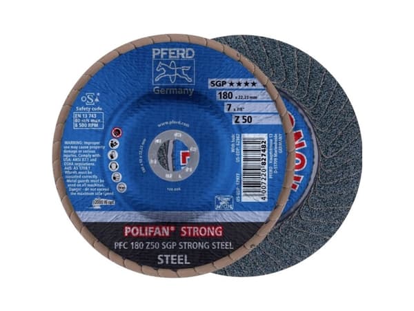 PFERD PFC 180 Z 50 SGP STRONG STEEL, Metall, 8500 RPM, 18 cm, 10 styck
