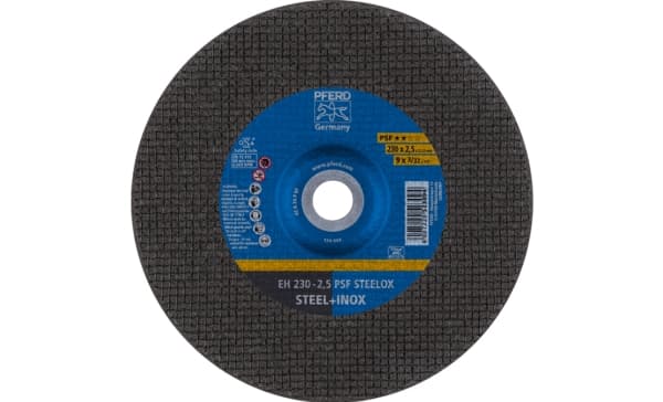 PFERD EH 230-2,5 PSF STEELOX, Terästä, Ruostumaton teräs, PFERD, 23 cm, 6600 RPM, 25 kpl
