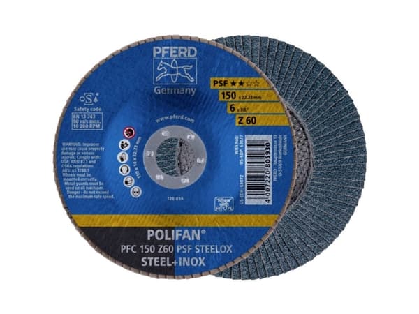 PFERD 67766150, 15 cm, 10200 RPM, 60 g, 10 stykker