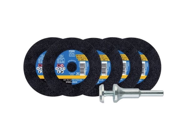 PFERD STARTKIT EHT 76-1,0 PSF STEELOX/10 (5+1) 69198288 Leikkuukiekkosarja 76 mm 10 mm 1 kpl