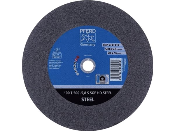 PFERD 100 T 500-5,8 S SGP HD STEEL/40,0, Stål, PFERD, 4 cm, 50 cm, 3800 RPM, 5 stykker