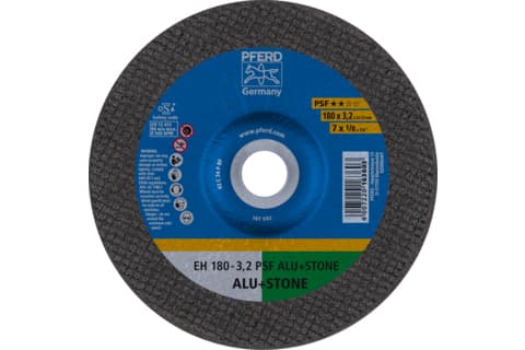PFERD EH 180-3,2 PSF ALU+STONE, valurauta, Kirjometalli, Muovi, Alumiini, PFERD, 2,22 cm, 18 cm, 8500 RPM, 25 kpl