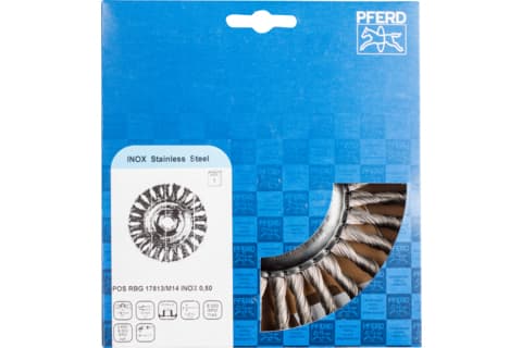 PFERD POS RBG 17813/M14 ST 0,50, 17,8 cm, 17,8 cm, Stål, Støpejern, Tre, 9000 RPM, 751 g, 204 mm