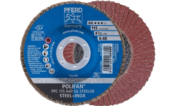 PFERD PFC 115 A 40 SG STEELOX, Metall, 13300 RPM, 11,5 cm, 10 stykker