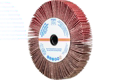 PFERD 44782806, Flikhjul, Rostfritt stål, 12200 RPM, Rund, 12,5 cm, 20 mm