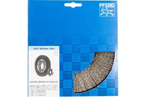 PFERD POS RBU 20038/AK32-2 INOX 0,30, 20 cm, 20 cm, Stål, Icke-järnmetaller, brons, Rostfritt stål, Gjuten aluminium, 4500 RPM