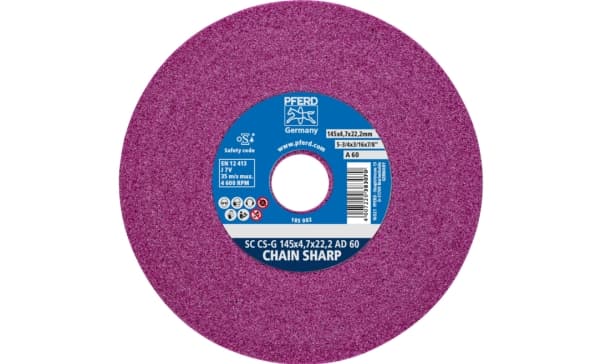 PFERD 33100002, 4600 RPM, 2,22 cm, 4,7 mm, 60 g, 1 kpl