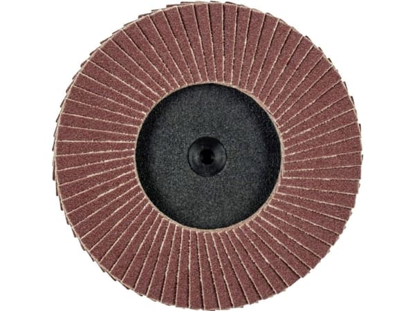 PFERD 47202532 CDR PFF 75 A 120 Klaffslipskiva Diameter 75 mm Brons , Titan, Titanlegering, Koppar, Mässing , Rostfritt stål, Grå/duktilt järn, Formb