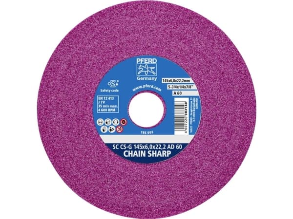 PFERD 33100003, 4600 RPM, 2,22 cm, 6 mm, 60 g, 1 kpl