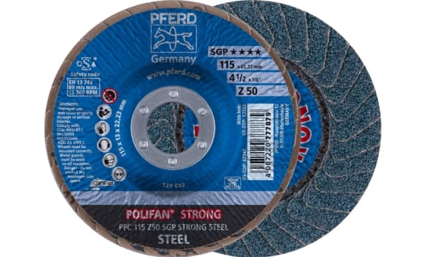 PFERD PFC 115 Z 50 SGP STRONG STEEL, Metall, 13300 RPM, 11,5 cm, 10 styck