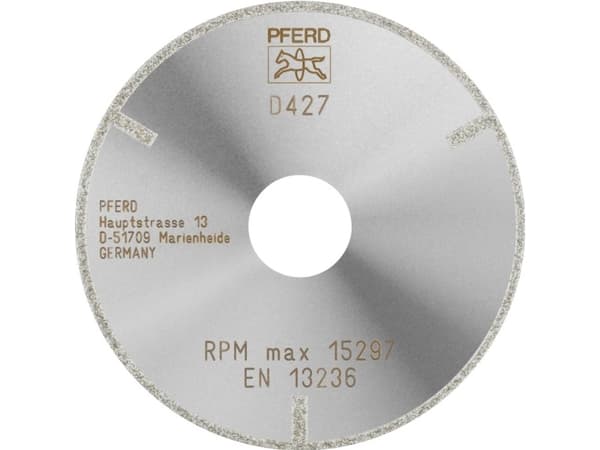 PFERD 68410238 D1A1R 100-2-22,23 D 427 GAG Timanttinen leikkuukiekko Halkaisija 100 mm Reiän halkaisija 22,23 mm Kestomuovinen , Tekninen keramiikka