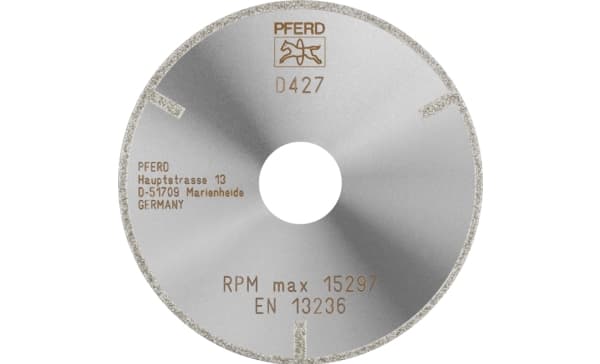 PFERD 68410238 D1A1R 100-2-22,23 D 427 GAG Timanttinen leikkuukiekko Halkaisija 100 mm Reiän halkaisija 22,23 mm Kestomuovinen , Tekninen keramiikka