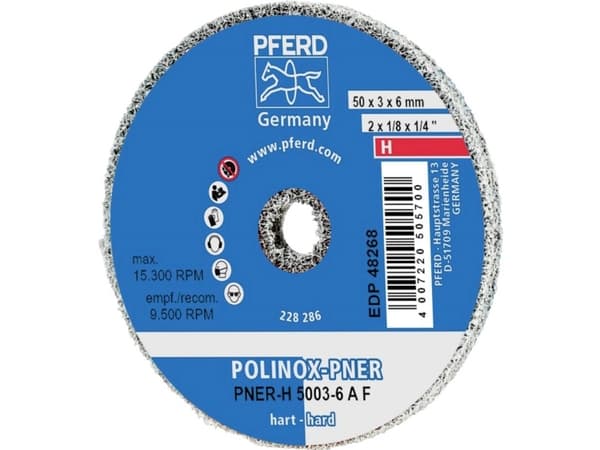 PFERD PNER-H 5003-6 A F, Metall, 15300 RPM, 5 cm, 3 mm, 10 stykker