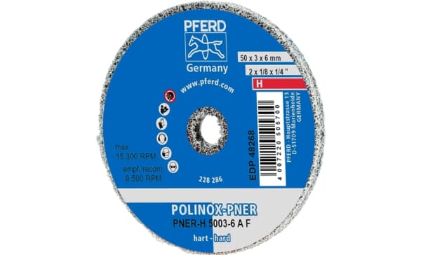 PFERD PNER-H 5003-6 A F, Metall, 15300 RPM, 5 cm, 3 mm, 10 stykker