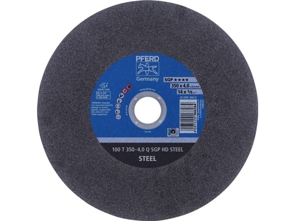 PFERD 100 T 350-4,0 Q SGP HD STEEL/25,4, Terästä, PFERD, 2,54 cm, 35 cm, 5500 RPM, 10 kpl