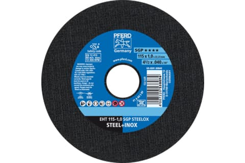 PFERD EHT 115-1,0 SGP STEELOX, Stål, Rustfritt stål, PFERD, 2,22 cm, 11,5 cm, 13300 RPM, 25 stykker
