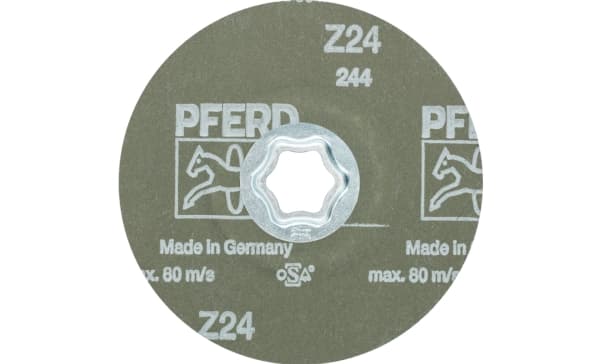 PFERD CC-FS 125 Z 24, Stål, Støpejern, Ikke-jernholdig metall, Bronse, Rustfritt stål, Kopper, PFERD, 12,5 cm, 12200 RPM, 25 stykker