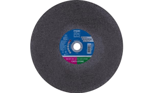 PFERD 100 EHT 350-4,5 SG CAST+STONE/25,4, Gjutjärn, PFERD, 2,54 cm, 35 cm, 5500 RPM, 10 styck