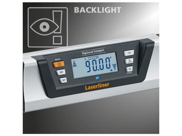 Laserliner DigiLevel Compact, Lommevater, Sort, Metallisk, 0,5 mm/m, AAA, 1,5 V, -10 - 50 °C