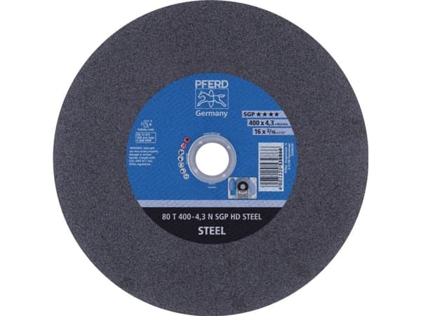 PFERD 100 T 400-4,3 N SGP HD STEEL/40,0 66324195 Leikkuukiekko suora 400 mm 40 mm 10 kpl 10 kpl