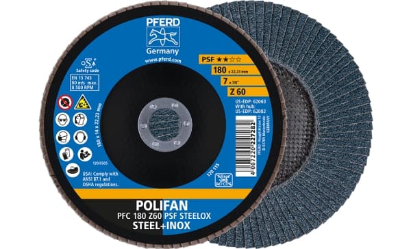 PFERD 67766185, 18 cm, 8500 rpm, 60 g, 10 kpl, 10 kpl