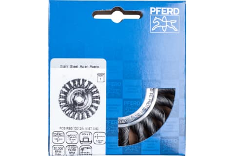 PFERD POS RBG 10012/M14 ST 0,50, 10 cm, 10 cm, Stål, Støpejern, Tre, 20000 RPM