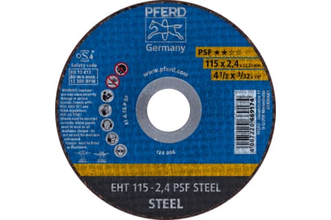 PFERD EHT 115-2,4 PSF TERÄS, Teräs, PFERD, 2,22 cm, 11,5 cm, 13300 rpm, 25 kpl