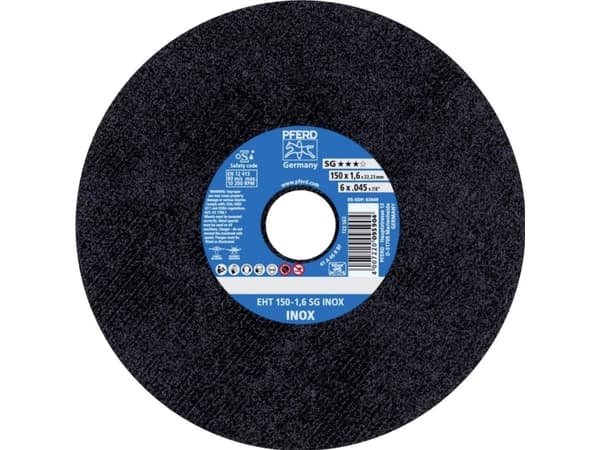 PFERD EHT 150-1,6 SG INOX, Stål, Rostfritt stål, PFERD, 2,22 cm, 15 cm, 10200 RPM, 25 styck