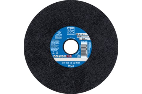 PFERD EHT 150-1,6 SG INOX, Stål, Rostfritt stål, PFERD, 2,22 cm, 15 cm, 10200 RPM, 25 styck