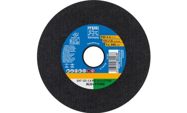 PFERD 61819010, 2,22 cm, 12,5 cm, 1 mm, 12200 RPM, 25 styck