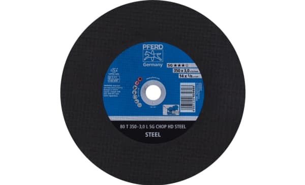PFERD 80 T 350-3,0 L SG CHOP HD STEEL/32,0, Terästä, PFERD, 3,2 cm, 35 cm, 4400 RPM, 10 kpl