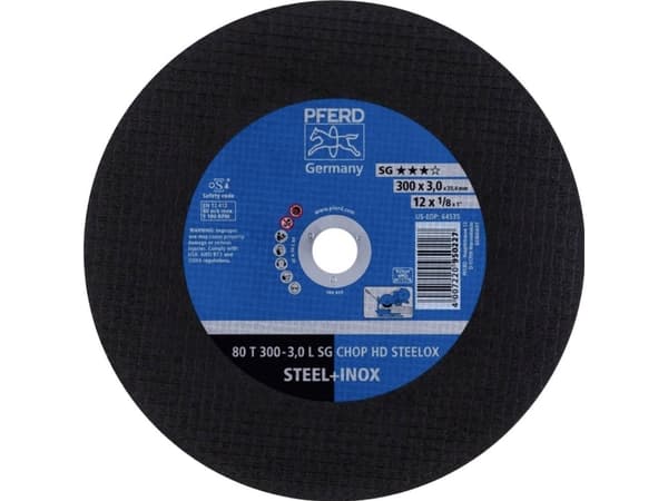 PFERD 80 T 300-3,0 L SG CHOP HD STEELOX/25,4 66323082 Skæreskive lige 300 mm 25.4 mm 20 stk