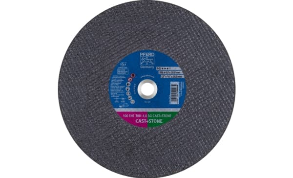 PFERD 100 EHT 300-4,0 SG CAST+STONE/20,0, Gjutjärn, PFERD, 2 cm, 30 cm, 6400 RPM, 20 styck