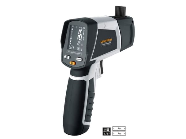 Laserliner CondenseSpot Pro, °C, -40 - 600 °C, Sort, Hvit, 1 °C, 80%, 3%