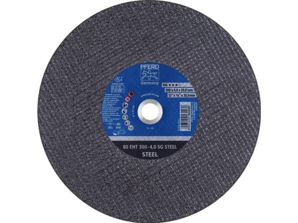 PFERD 80 EHT 300-4,0 SG STEEL/20,0, Teräs, valurauta, PFERD, 2 cm, 30 cm, 5100 rpm, 20 kpl