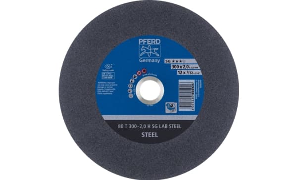 PFERD 80 T 300-2,0 H SG LAB STEEL/32,0, Teräs, valurauta, PFERD, 3,2 cm, 30 cm, 5100 rpm, 20 kpl