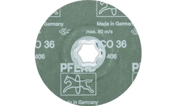 PFERD CC-FS 125 CO 36, Stål, Støpejern, Ikke-jernholdig metall, Bronse, Kopper, PFERD, 12,5 cm, 12200 RPM, 25 stykker