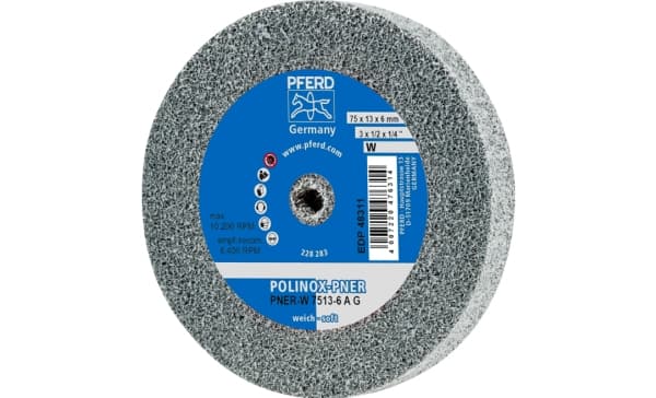 PFERD PNER-W 7513-6 A G, Metall, 10200 RPM, 7,5 cm, 13 mm, 5 stykker