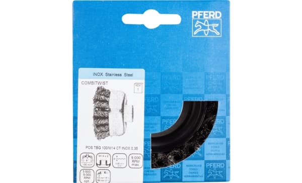 PFERD 43308063, Kuppiharja, 10 cm, 9000 RPM, 1 kpl