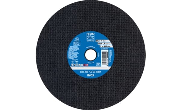 PFERD EHT 230-1,9 SG INOX, Stål, Rostfritt stål, PFERD, 2,22 cm, 23 cm, 6600 RPM, 25 styck