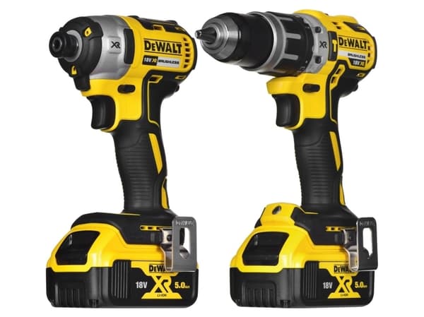 DEWALT sladdlös verktygssats DCK266P2T 18V (DCD796 + DCF887) 2x5.0Ah, TSTAK II-väska