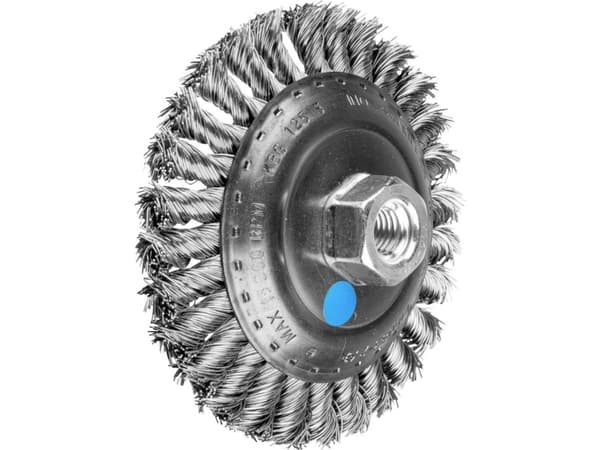 PFERD POS KBG 12515/M14 INOX 0,50, 12,5 cm, 12,5 cm, teräs, metalli ilman rautaa, pronssi, ruostumaton teräs, alumiini, 15 000 rpm