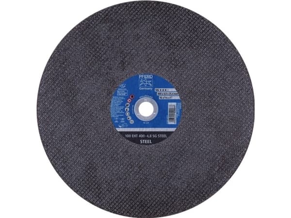 PFERD 100 EHT 400-4,8 SG STEEL/25,4, Stål, Gjutjärn, PFERD, 2,54 cm, 40 cm, 4800 RPM, 10 styck