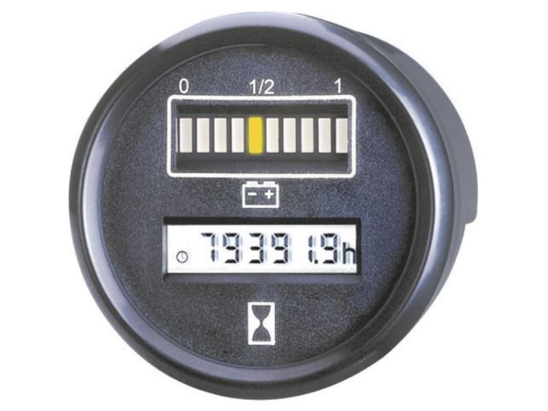 Bauser Batteri- og tids-indikator 830.1 24V 0 - 99999.9 h
