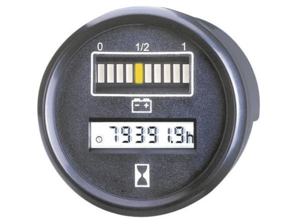 Bauser Batteri- og tids-indikator 830.1 24V 0 - 99999.9 h