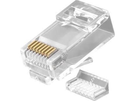 Lanview - Nätverkskontakt - RJ-45 (hane) - UTP - CAT 6a (paket om 10)