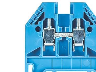 Genom terminal selos Wieland WK 2,5/U Blau 57.503.0055.6 Blå 1 stk