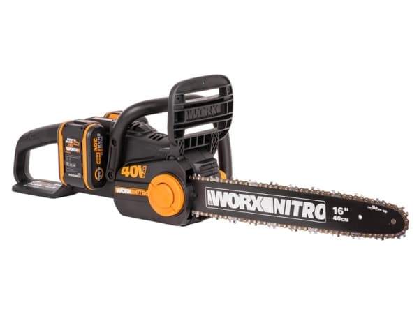 WORX WG385E, 40 cm, Borstlös, 18 m/s, Svart, Orange, Batteri, 4 Ah