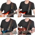 Miniatyrbilde 4 av 5: Skulderreim til gitar med tre plektrumlommer